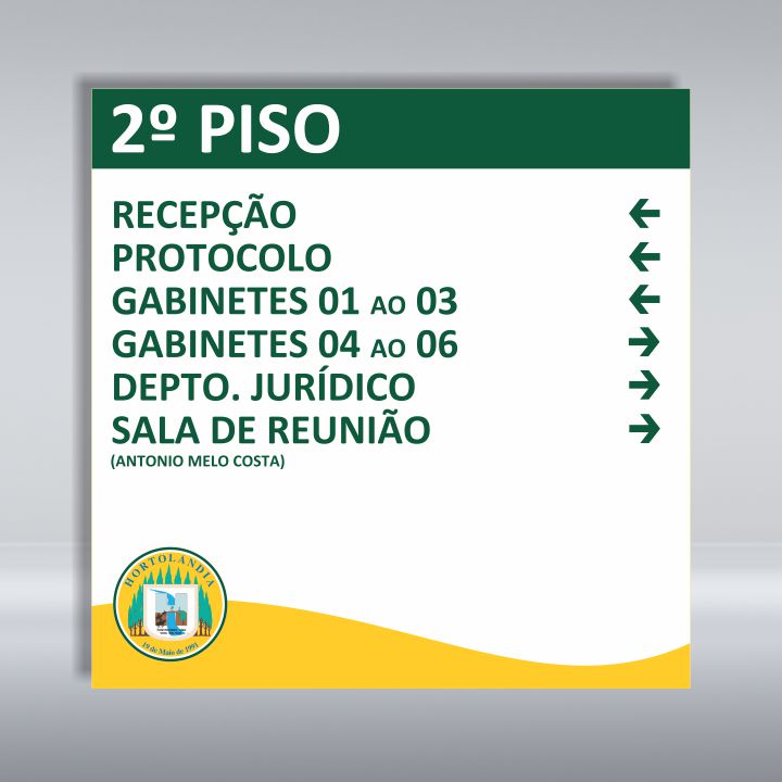 PLACA DIRECIONAL | PVC 2mm | SOB MEDIDA | PERSONALIZADA